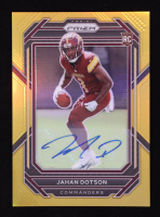 Jahan Dotson 2022 Panini Prizm Autographs Prizms Gold #312 #01/10 RC at PristineAuction.com
