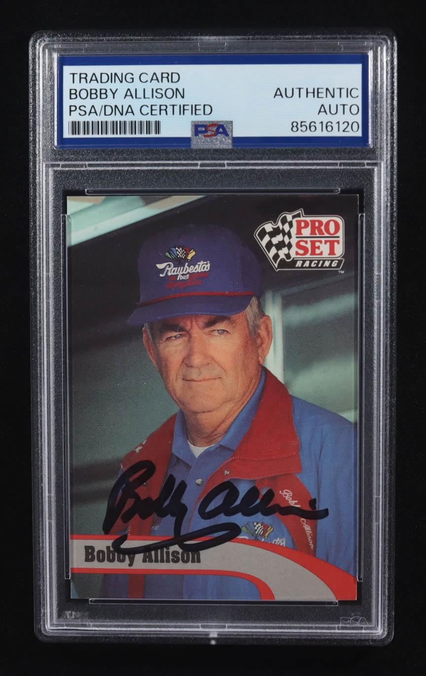 Bobby Allison Signed 1992 Pro Set Racing #144 (PSA) at PristineAuction.com Bobby Allison Signed 1992 Pro Set Racing #144 (PSA) at PristineAuction.com