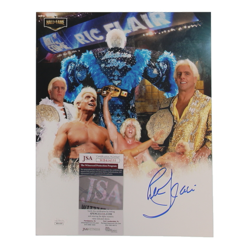 Ric Flair Signed WWE 11x14 Photo (JSA) at PristineAuction.com Ric Flair Signed WWE 11x14 Photo (JSA) at PristineAuction.com
