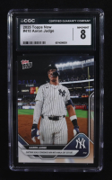 Aaron Judge 2025 Topps Now #410 (CGC 8) at PristineAuction.com