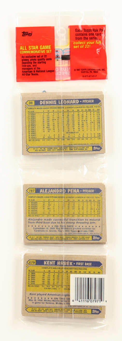 1987 Topps Baseball Rack Pack with (49) Cards at PristineAuction.com 1987 Topps Baseball Rack Pack with (49) Cards at PristineAuction.com