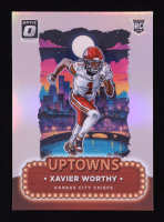 Xavier Worthy 2024 Donruss Optic Uptowns #7 RC at PristineAuction.com