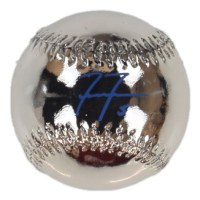 Freddie Freeman Signed Silver Chrome Baseball (MLB) at PristineAuction.com