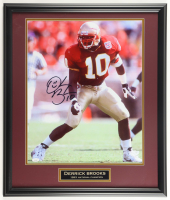 Derrick Brooks Signed Florida State Seminoles Custom Framed Photo Display (JSA) at PristineAuction.com