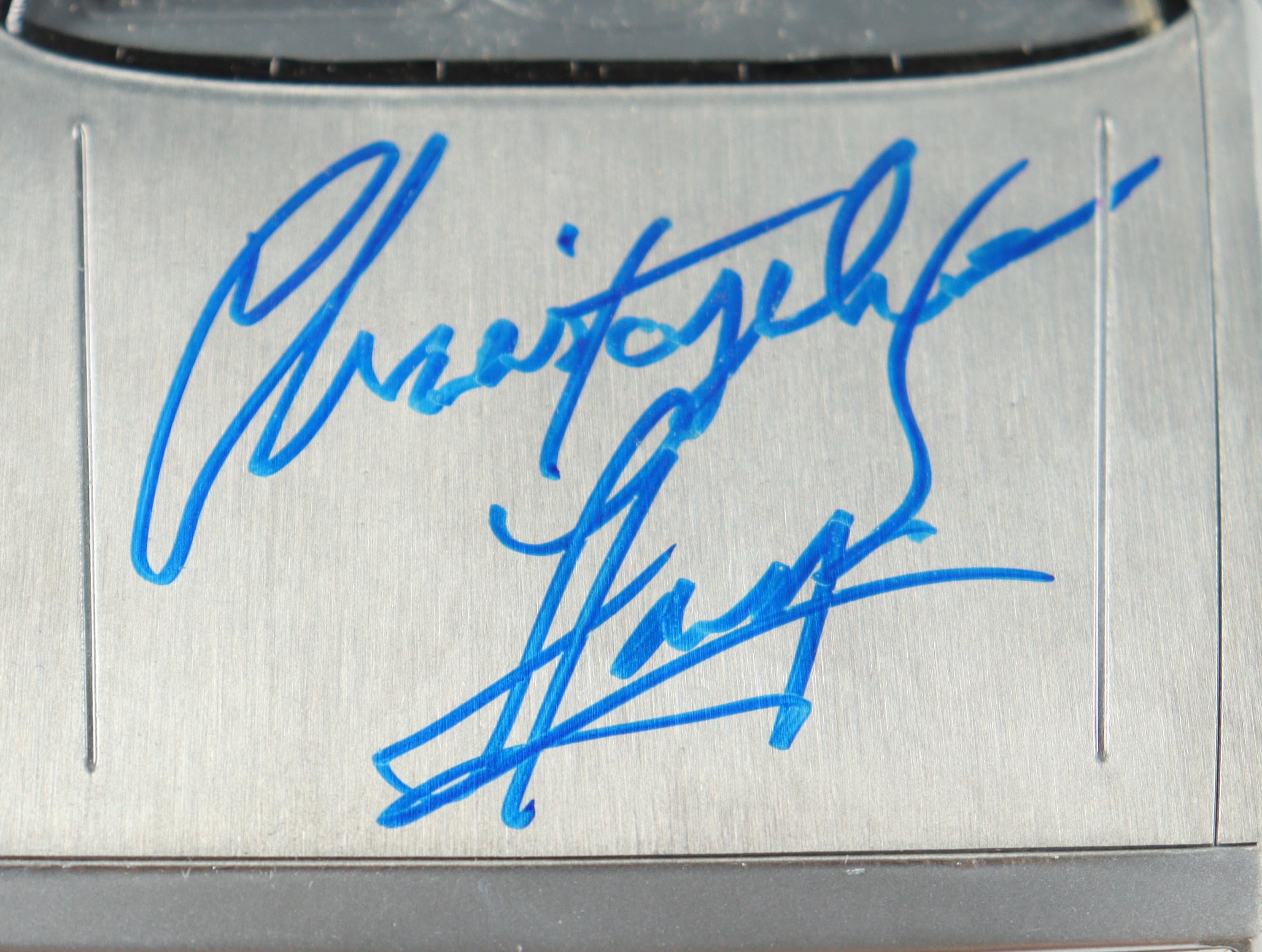 Christopher Lloyd Signed "Back to the Future" DeLorean Time Machine 1:24 Scale Die-Cast Car (Beckett) at PristineAuction.com Christopher Lloyd Signed "Back to the Future" DeLorean Time Machine 1:24 Scale Die-Cast Car (Beckett) at PristineAuction.com