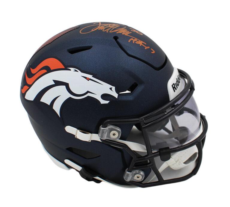 Terrell Davis Signed Browns Mid-Size SpeedFlex Helmet With Visor Inscribed "HOF 17" (Radtke) at PristineAuction.com Terrell Davis Signed Browns Mid-Size SpeedFlex Helmet With Visor Inscribed "HOF 17" (Radtke) at PristineAuction.com