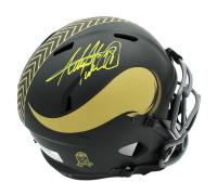 Adrian Peterson Signed Vikings Full-Size Salute to Service Alternate Speed Helmet (Radtke) at PristineAuction.com