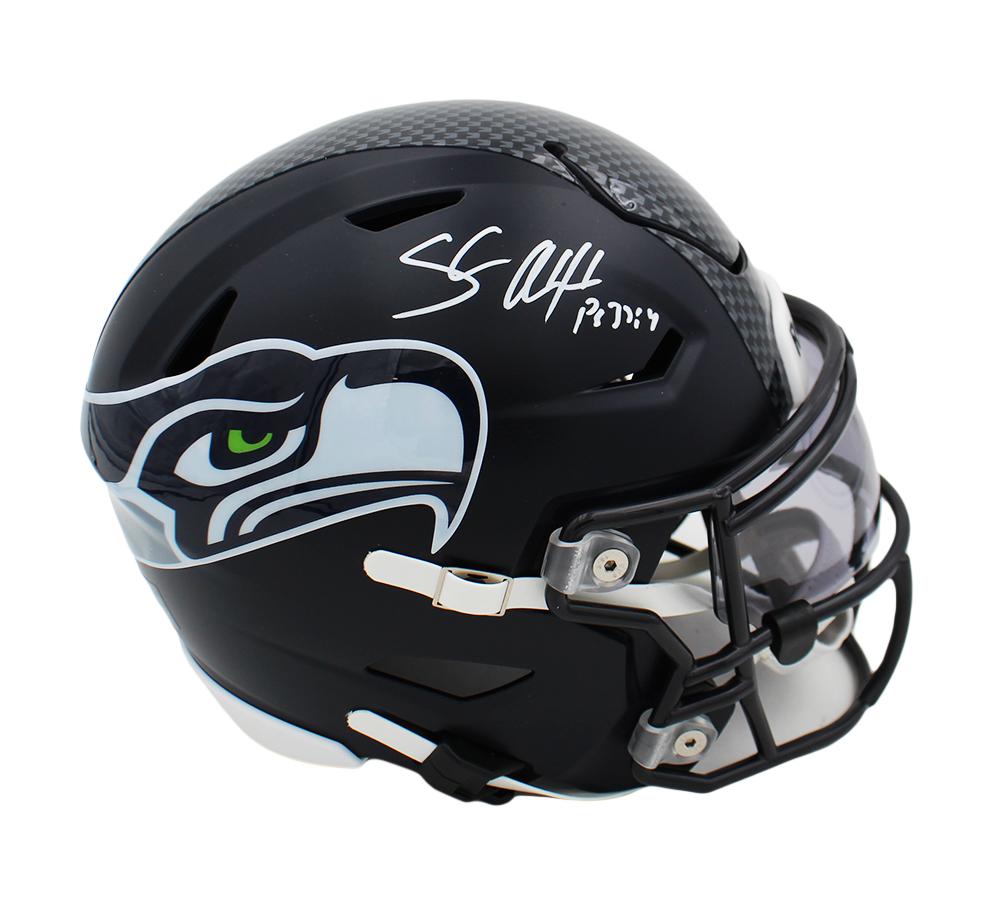 Shaun Alexander Signed Seahawks Mid-Size SpeedFlex Helmet With Visor (Radtke) at PristineAuction.com Shaun Alexander Signed Seahawks Mid-Size SpeedFlex Helmet With Visor (Radtke) at PristineAuction.com