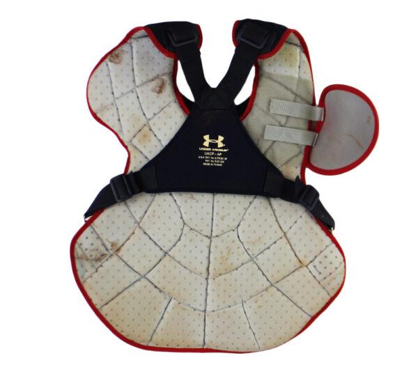 Evan Gattis Signed Braves Game-Used Under Armour Catchers Gear Inscribed "El Oso Blanco" & "2014 Game Used" (Radtke) at PristineAuction.com Evan Gattis Signed Braves Game-Used Under Armour Catchers Gear Inscribed "El Oso Blanco" & "2014 Game Used" (Radtke) at PristineAuction.com