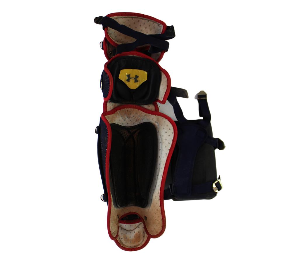 Evan Gattis Signed Braves Game-Used Under Armour Catchers Gear Inscribed "El Oso Blanco" & "2014 Game Used" (Radtke) at PristineAuction.com Evan Gattis Signed Braves Game-Used Under Armour Catchers Gear Inscribed "El Oso Blanco" & "2014 Game Used" (Radtke) at PristineAuction.com