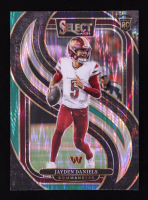 Jayden Daniels 2024 Select Prizm Black and Green Shock #112 RC at PristineAuction.com