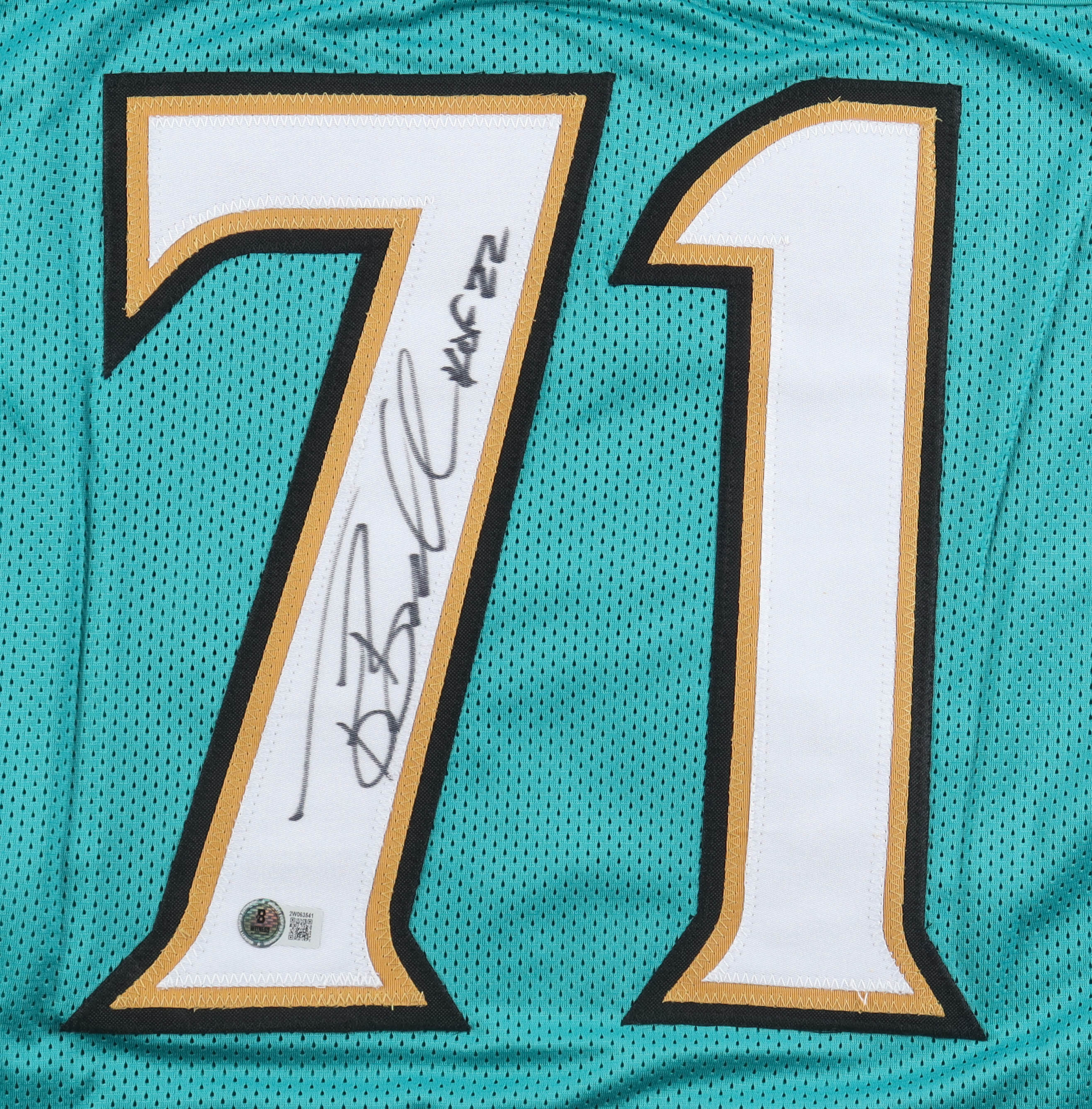 Tony Boselli Signed Career Highlight Stat Jersey (Beckett) at PristineAuction.com Tony Boselli Signed Career Highlight Stat Jersey (Beckett) at PristineAuction.com