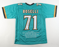 Tony Boselli Signed Career Highlight Stat Jersey (Beckett) at PristineAuction.com
