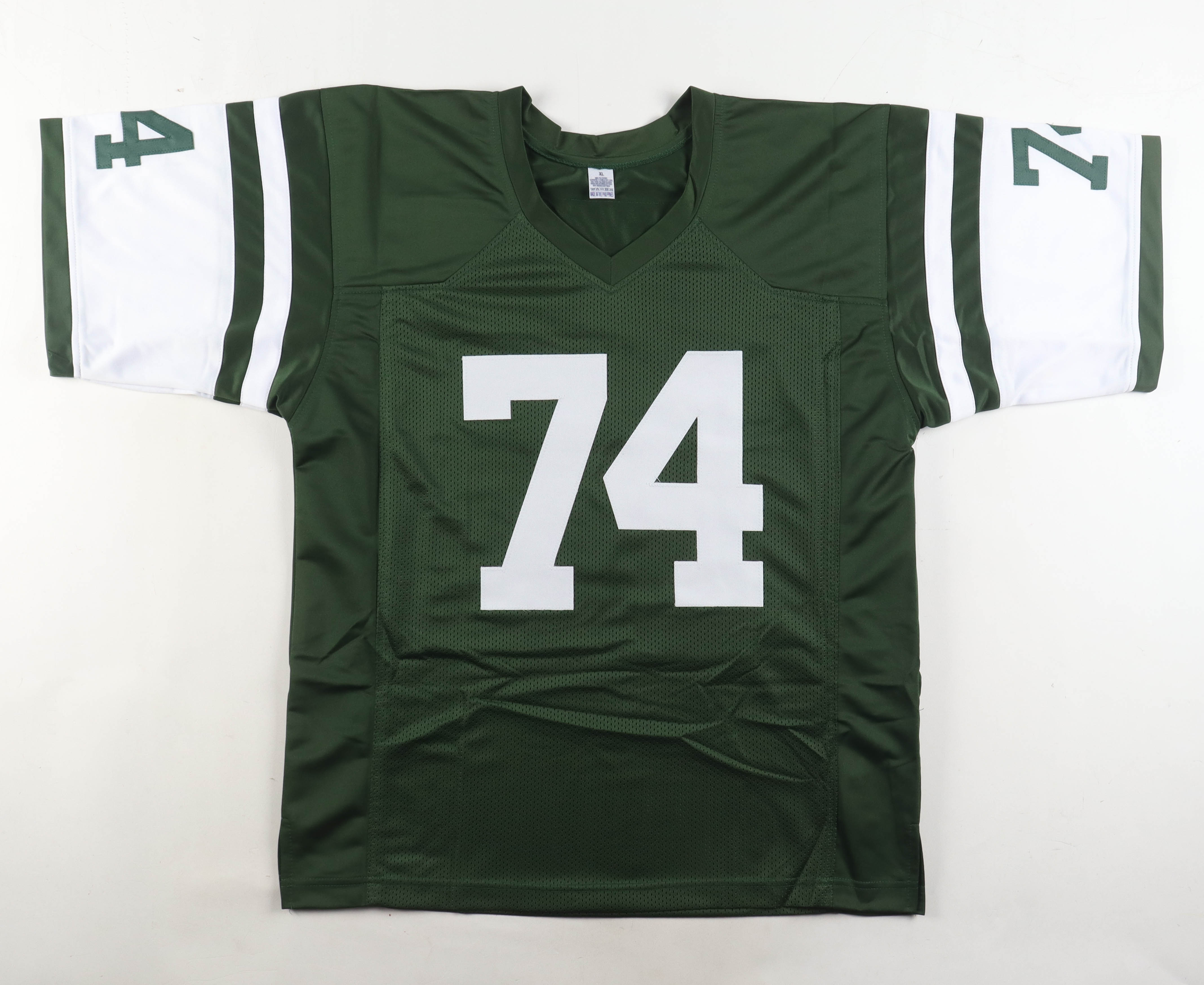 Nick Mangold Signed Jersey Inscribed "JETS ROH 2022" (JSA) at PristineAuction.com Nick Mangold Signed Jersey Inscribed "JETS ROH 2022" (JSA) at PristineAuction.com