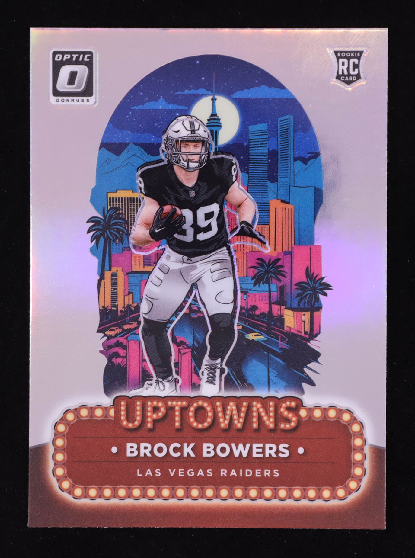 Brock Bowers 2024 Donruss Optic Uptowns #8 RC at PristineAuction.com Brock Bowers 2024 Donruss Optic Uptowns #8 RC at PristineAuction.com