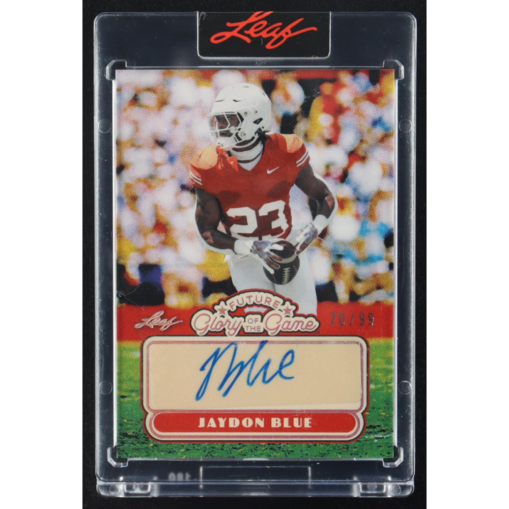 Jaydon Blue 2025 Leaf Glory of the Game Glory Days Autographs #FGJB1 #70/99 at PristineAuction.com