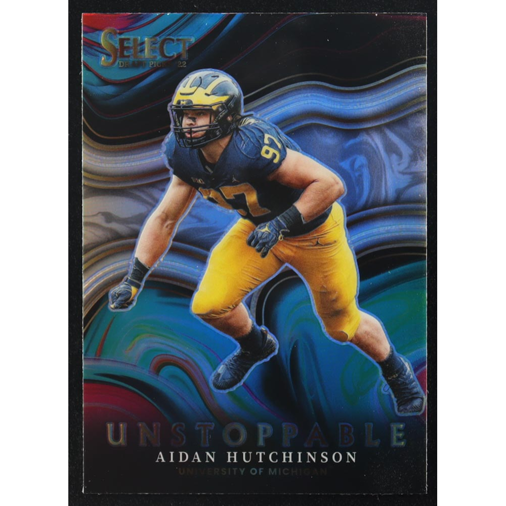Aidan Hutchinson 2022 Select Draft Picks Unstoppable #USAH RC at PristineAuction.com