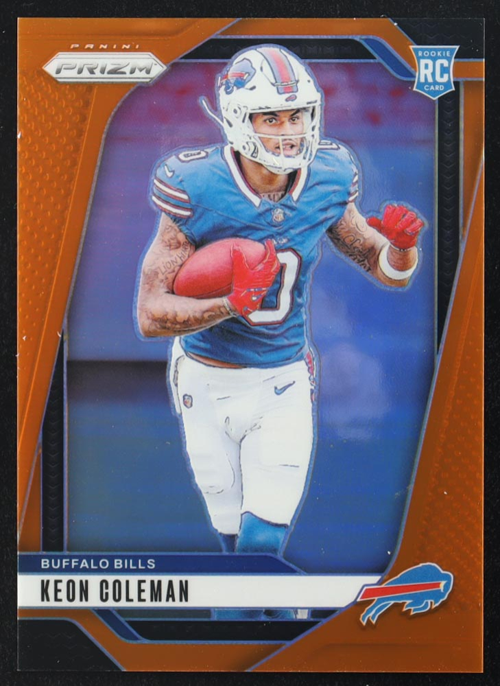 Keon Coleman 2024 Panini Prizm Orange Prizms #362 RC #33/249