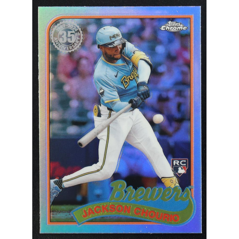 Jackson Chourio 2024 Topps Chrome Update #89CU4 RC at PristineAuction.com