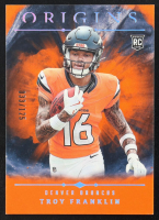 Troy Franklin 2024 Panini Origins Orange #113 RC #33/125 at PristineAuction.com