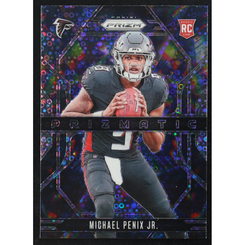 Michael Penix Jr. 2024 Panini Prizm Prizmatic Prizms No Huddle #10 RC at PristineAuction.com