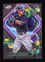 Tyler Freeman 2023 Topps Cosmic Chrome Black Eclipse Refractors #121 #08/10 RC at PristineAuction.com