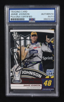 Jimmie Johnson Signed 2009 Press Pass Hunt for Four #187 (PSA) at PristineAuction.com