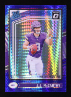 JJ McCarthy 2024 Donruss Optic Blue Hyper #235 RR RC at PristineAuction.com