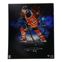 Leon Draisaitl Signed Oilers 20x24 Photo Board (Fanatics) at PristineAuction.com