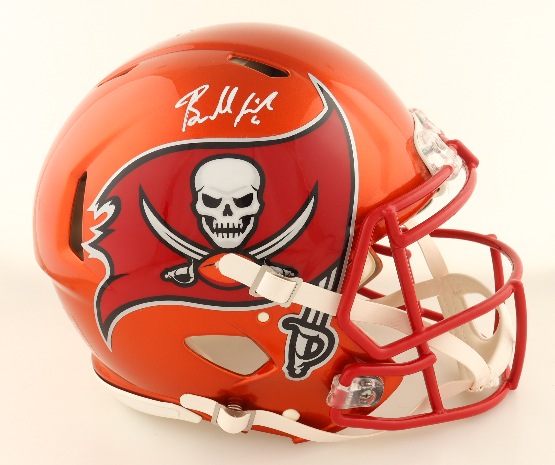 Baker Mayfield Signed Buccaneers Full-Size Authentic On-Field Flash Alternate Speed Helmet (Beckett) at PristineAuction.com Baker Mayfield Signed Buccaneers Full-Size Authentic On-Field Flash Alternate Speed Helmet (Beckett) at PristineAuction.com