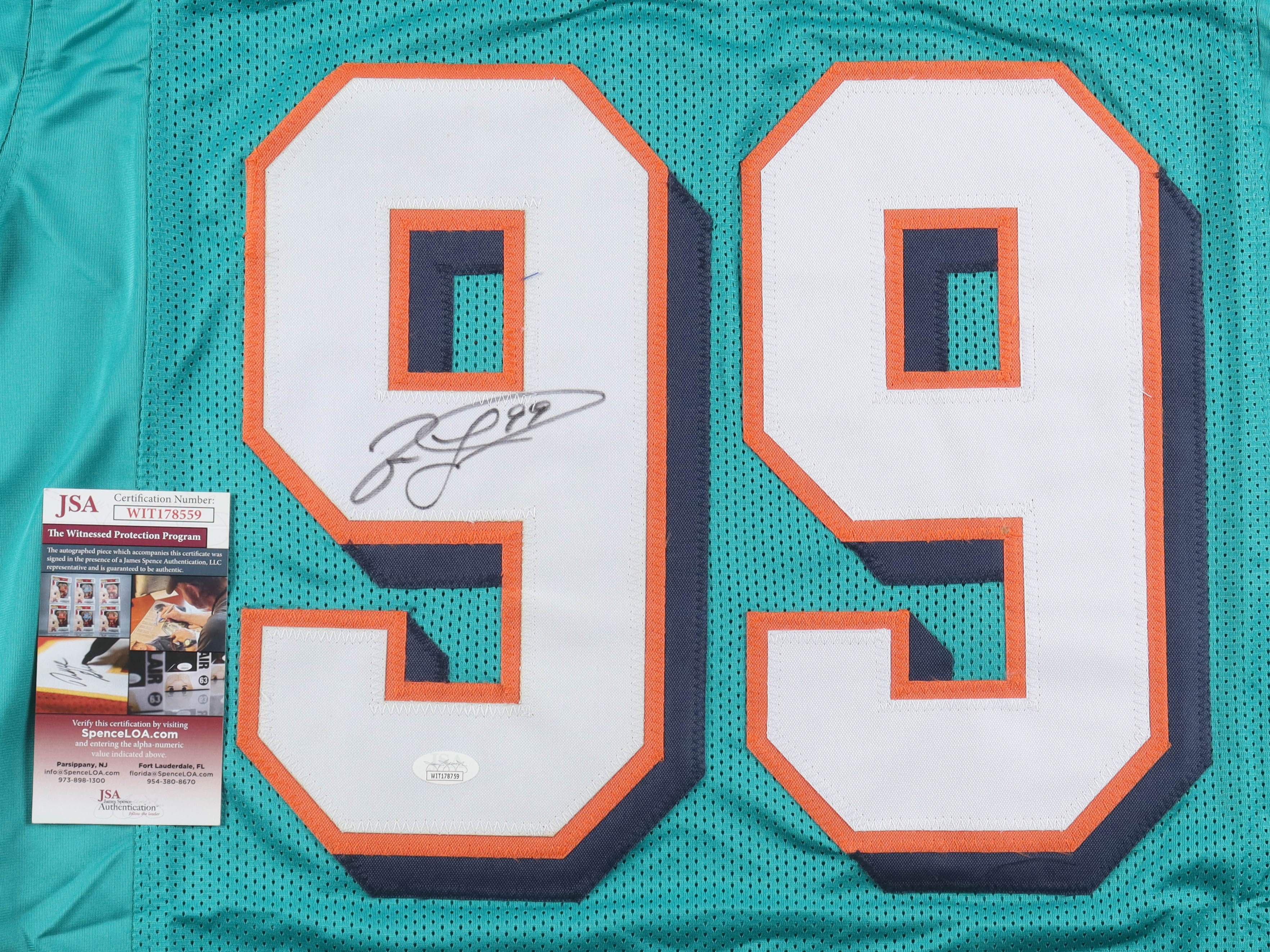 Jason Taylor Signed Jersey (JSA) at PristineAuction.com Jason Taylor Signed Jersey (JSA) at PristineAuction.com