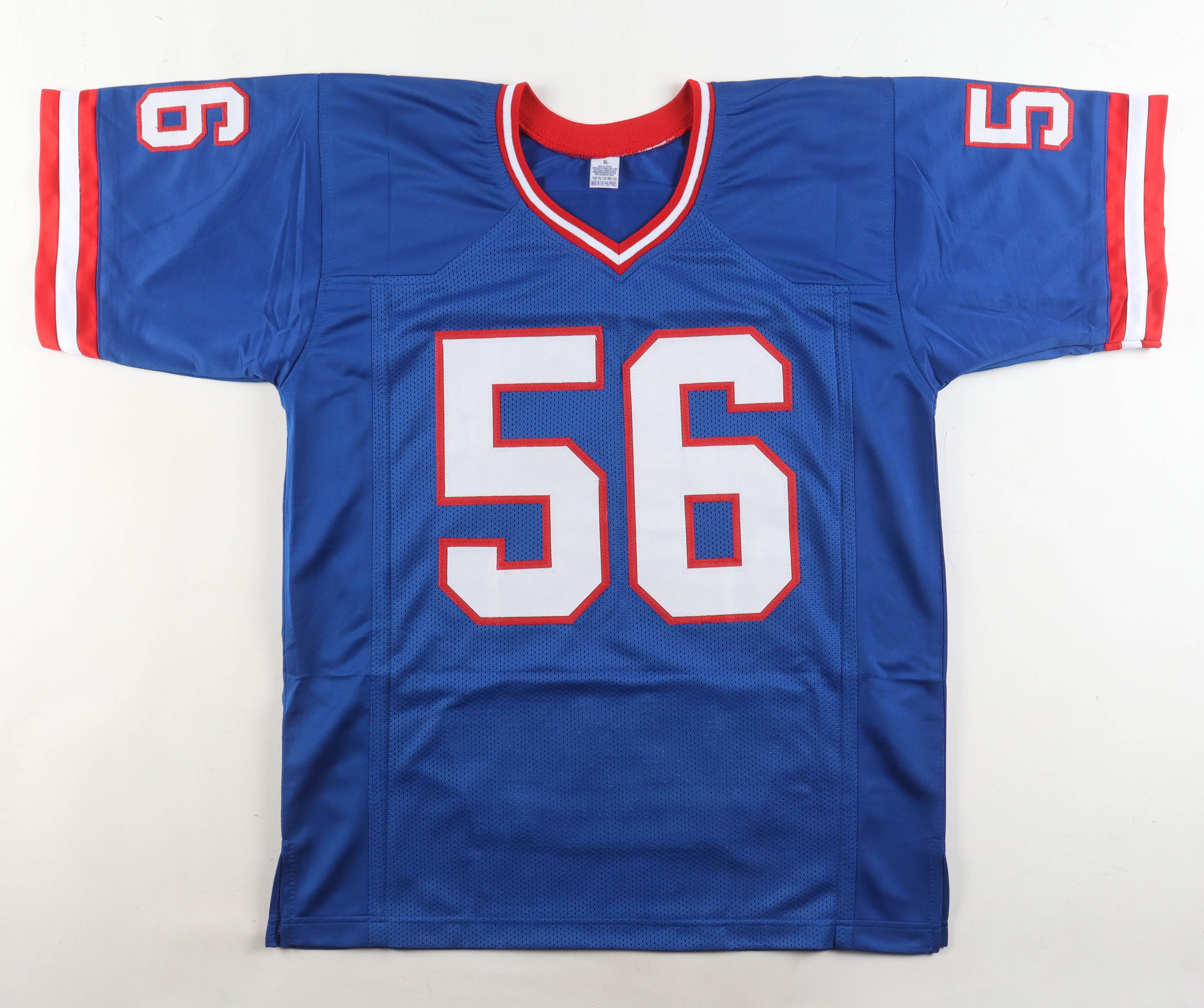 Lawrence Taylor Signed Career Highlight Stat Jersey (Beckett) at PristineAuction.com Lawrence Taylor Signed Career Highlight Stat Jersey (Beckett) at PristineAuction.com