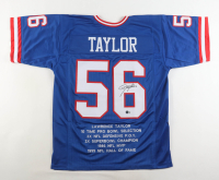 Lawrence Taylor Signed Career Highlight Stat Jersey (Beckett) at PristineAuction.com