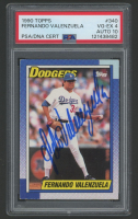 Fernando Valenzuela Signed 1990 Topps #340 (PSA 4 | Auto 10) at PristineAuction.com