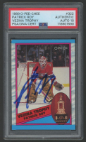Patrick Roy Signed 1989 O-Pee-Chee Vezina Trophy #322 (PSA | Auto 10) at PristineAuction.com