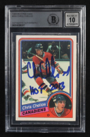 Chris Chelios Signed 1984-85 O-Pee-Chee #259 RC "HOF 2013" (BGS | Auto 10) at PristineAuction.com
