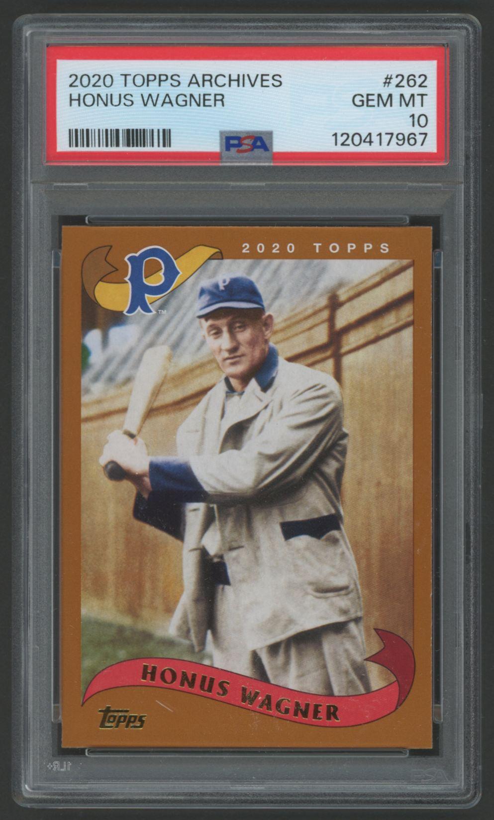 Honus Wagner 2020 Topps Archives #262 (PSA 10) at PristineAuction.com Honus Wagner 2020 Topps Archives #262 (PSA 10) at PristineAuction.com