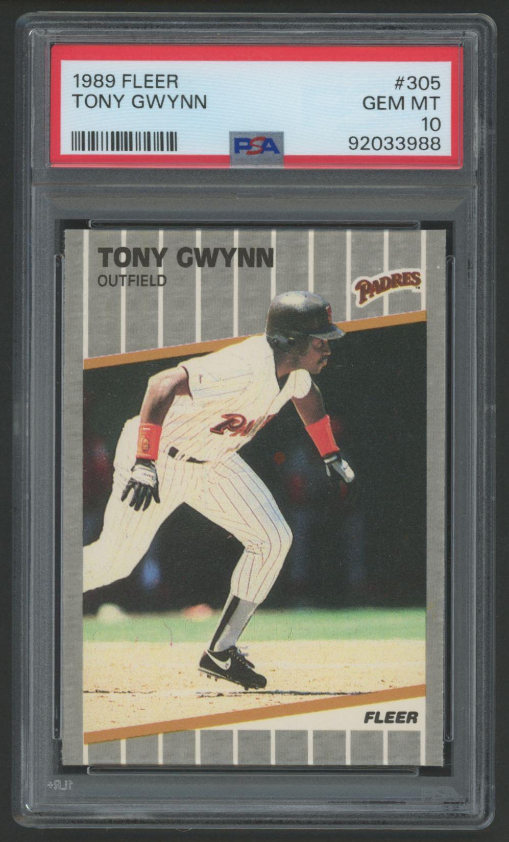 Tony Gwynn 1989 Fleer #305 (PSA 10) at PristineAuction.com Tony Gwynn 1989 Fleer #305 (PSA 10) at PristineAuction.com