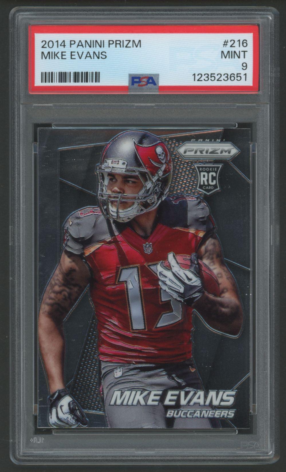 Mike Evans 2014 Panini Prizm #219 RC (PSA 9) at PristineAuction.com Mike Evans 2014 Panini Prizm #219 RC (PSA 9) at PristineAuction.com