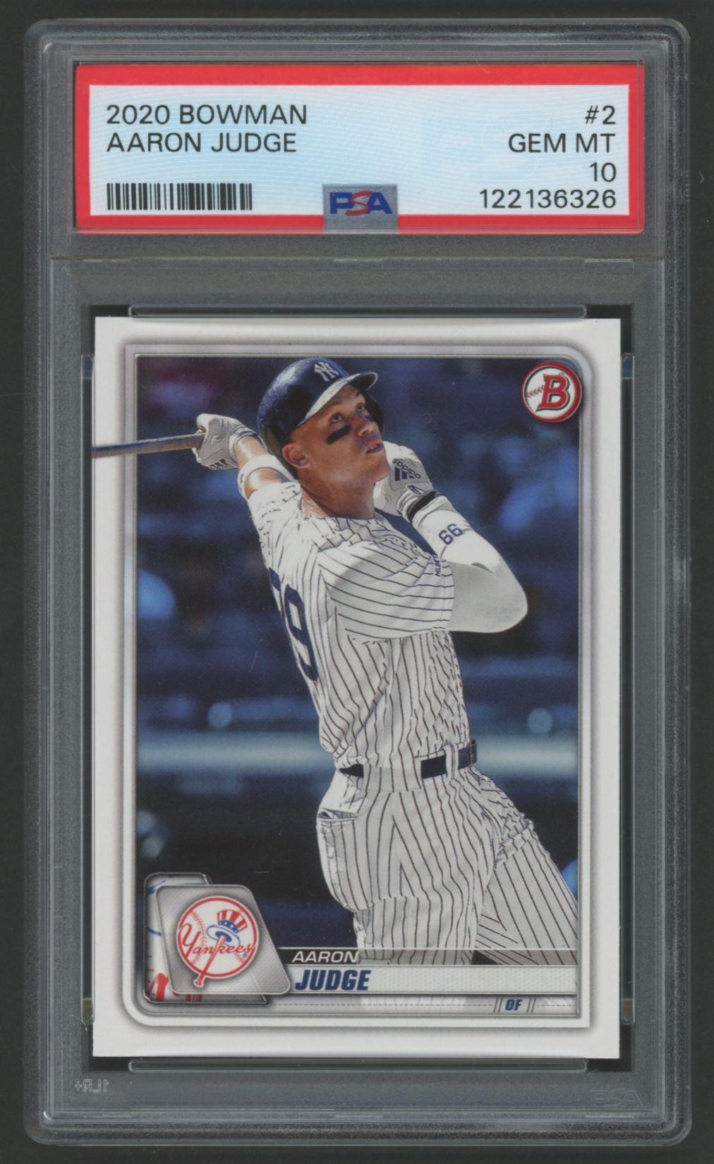 Aaron Judge 2020 Bowman #2 (PSA 10) at PristineAuction.com Aaron Judge 2020 Bowman #2 (PSA 10) at PristineAuction.com