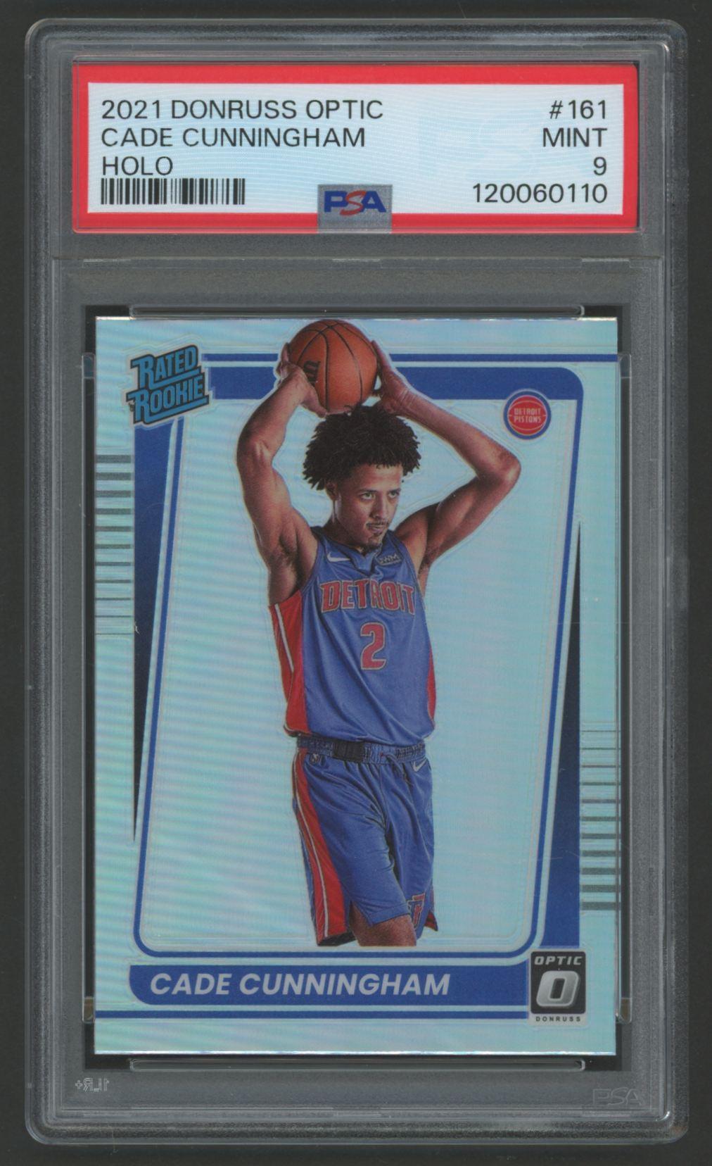 Cade Cunningham 2021 Donruss Optic RR Holo #161 (PSA 9) at PristineAuction.com Cade Cunningham 2021 Donruss Optic RR Holo #161 (PSA 9) at PristineAuction.com