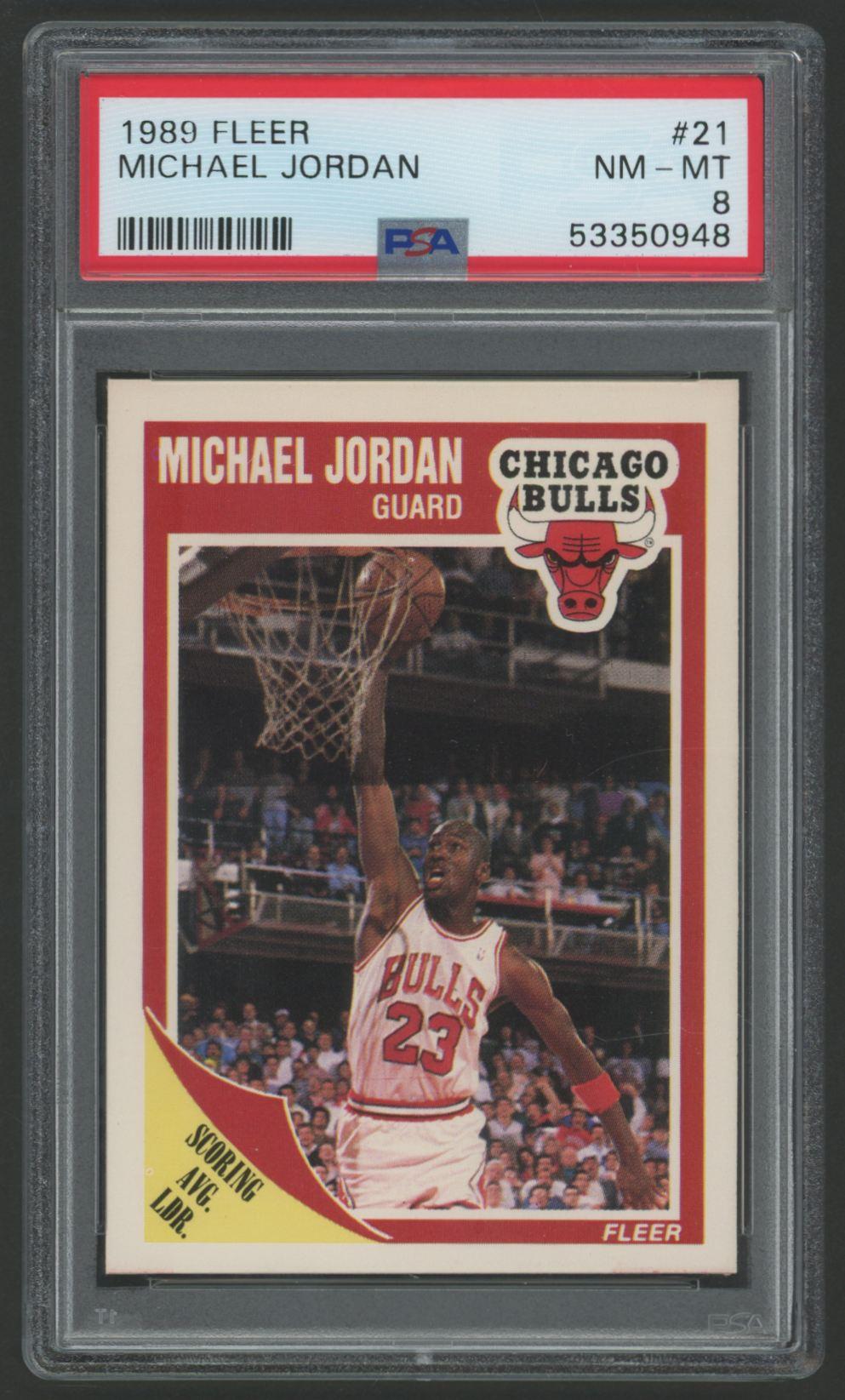 Michael Jordan 1989 Fleer #21 (PSA 8) at PristineAuction.com Michael Jordan 1989 Fleer #21 (PSA 8) at PristineAuction.com