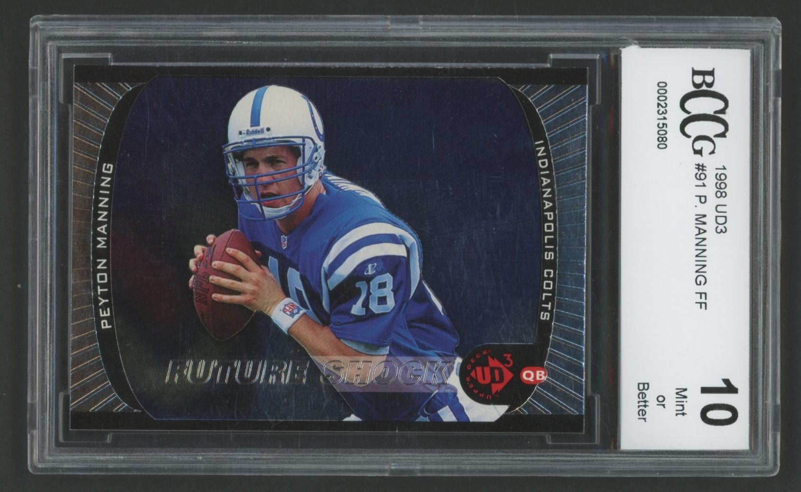 Peyton Manning 1998 UD3 #91 (BCCG 10) at PristineAuction.com Peyton Manning 1998 UD3 #91 (BCCG 10) at PristineAuction.com