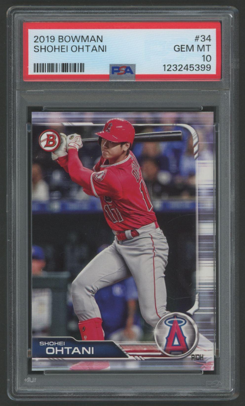 Shohei Ohtani 2019 Bowman #34 (PSA 10) at PristineAuction.com Shohei Ohtani 2019 Bowman #34 (PSA 10) at PristineAuction.com