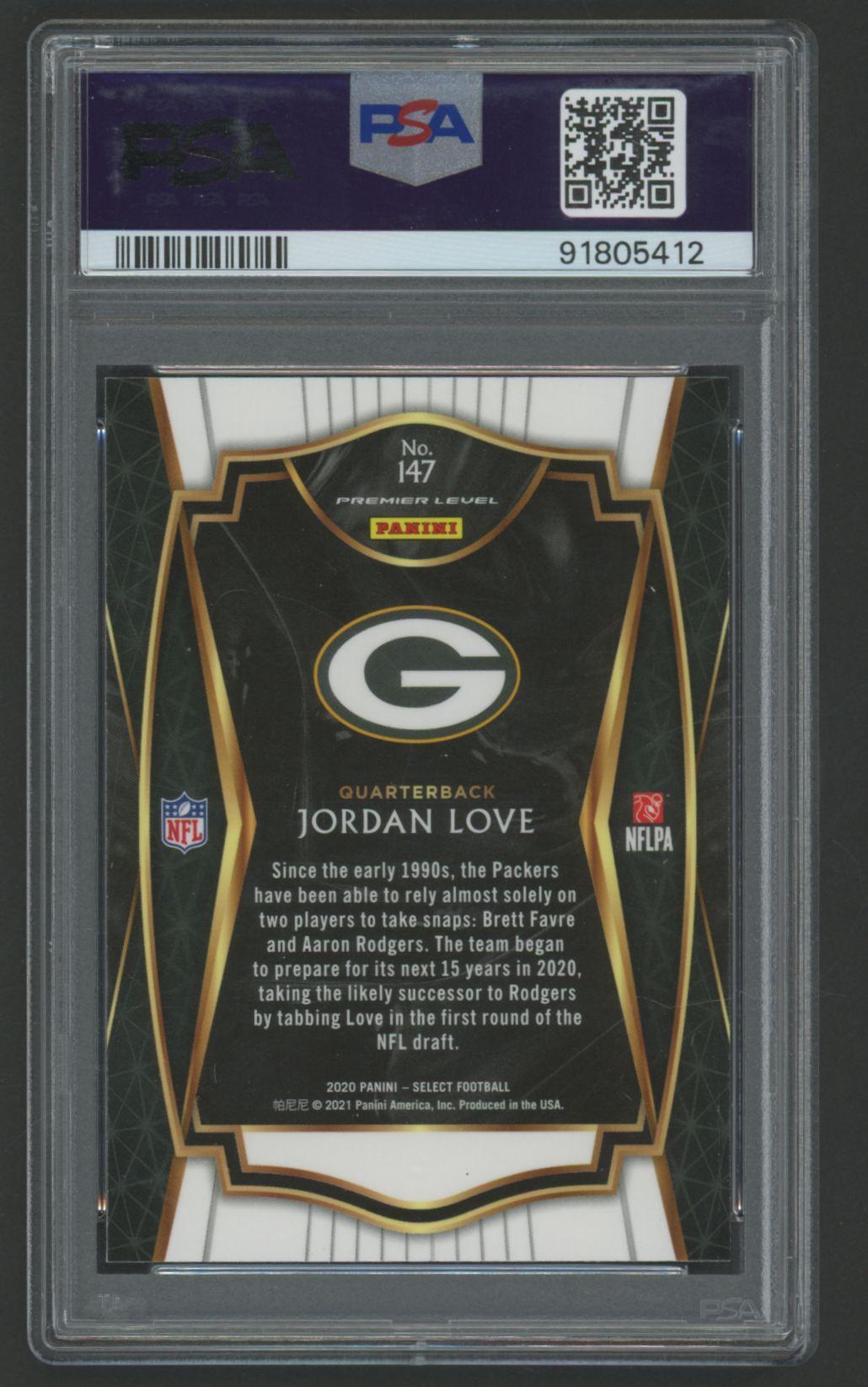 Jordan Love 2020 Select #147 RC (PSA 10) at PristineAuction.com Jordan Love 2020 Select #147 RC (PSA 10) at PristineAuction.com