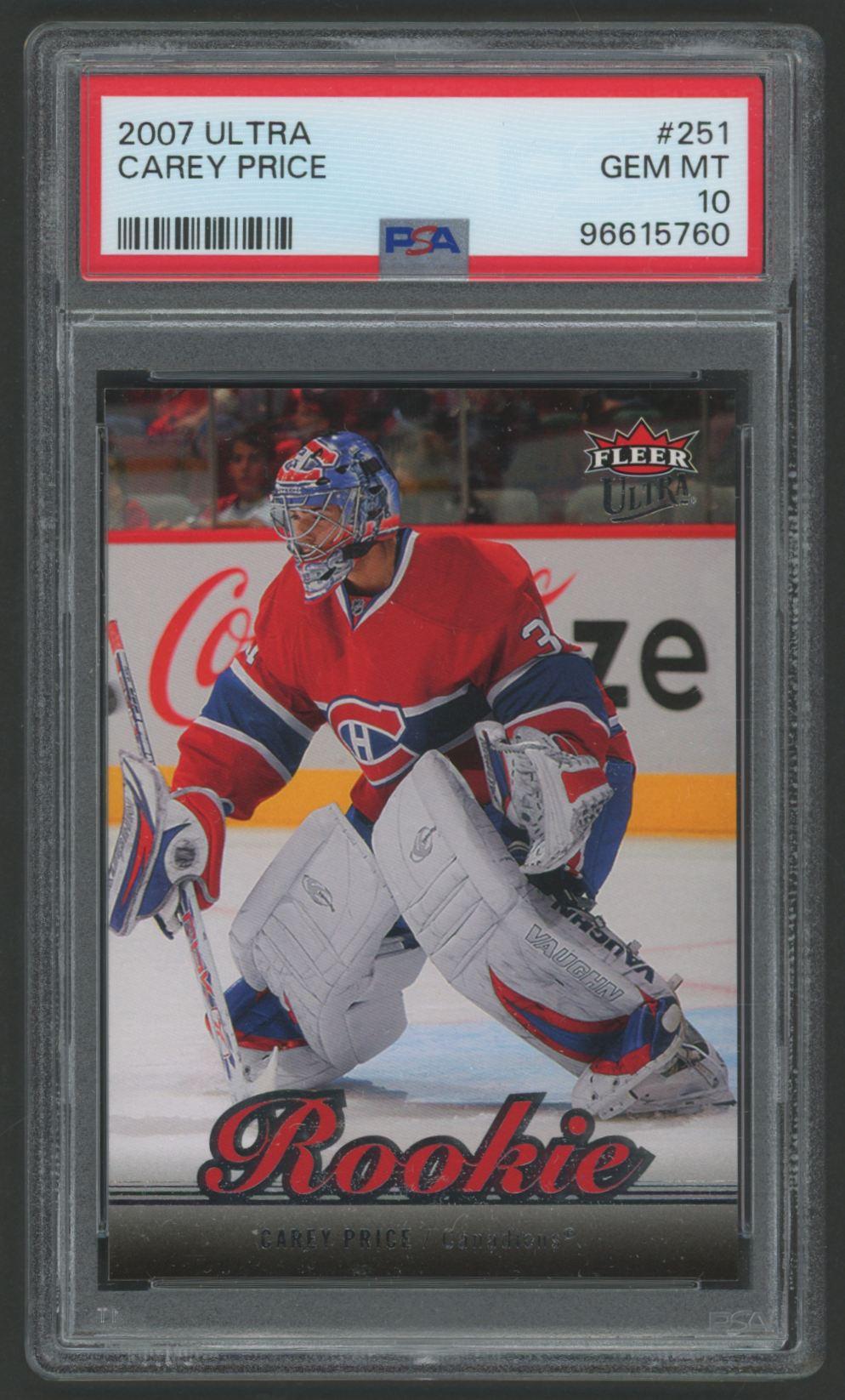 Carey Price 2007 Ultra #251 RC (PSA 10) at PristineAuction.com Carey Price 2007 Ultra #251 RC (PSA 10) at PristineAuction.com