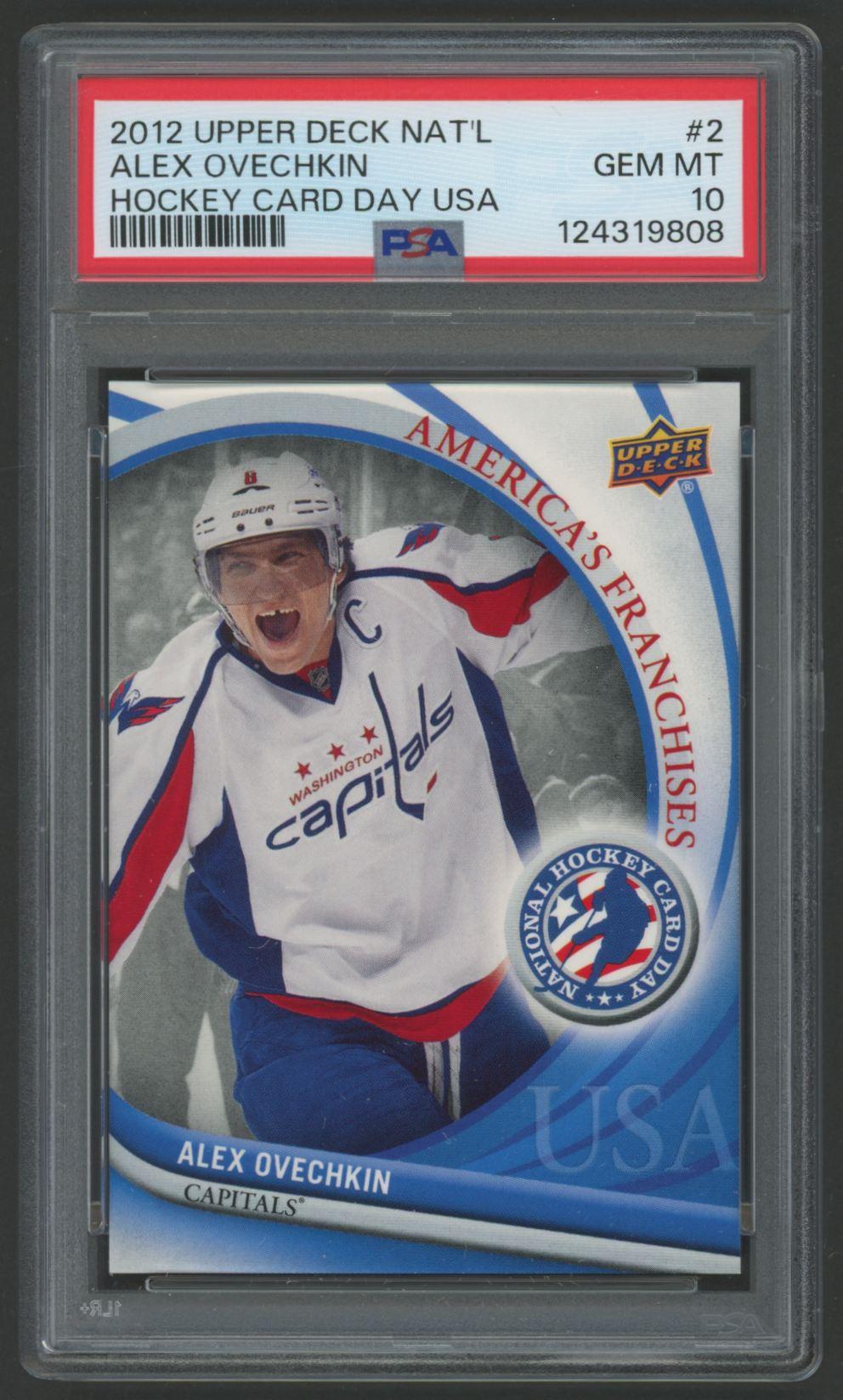 Alexander Ovechkin 2012 Upper Deck National Hockey Card Day #2 (PSA 10) at PristineAuction.com Alexander Ovechkin 2012 Upper Deck National Hockey Card Day #2 (PSA 10) at PristineAuction.com