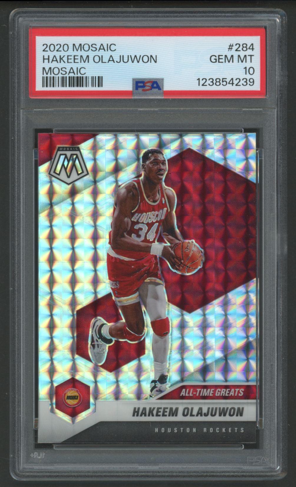 Hakeem Olajuwon 2020 Mosaic Mosaic #284 (PSA 10) at PristineAuction.com Hakeem Olajuwon 2020 Mosaic Mosaic #284 (PSA 10) at PristineAuction.com