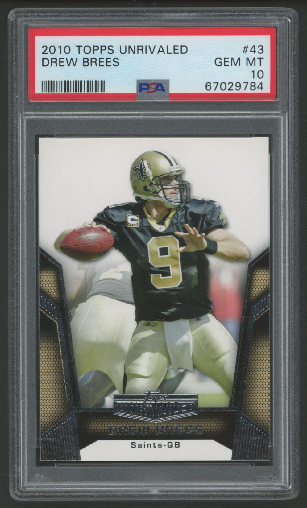 Drew Brees 2010 Topps Unrivaled #43 (PSA 10) at PristineAuction.com Drew Brees 2010 Topps Unrivaled #43 (PSA 10) at PristineAuction.com