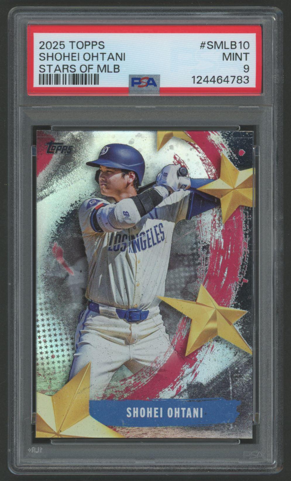 Shohei Ohtani 2025 Topps Stars of MLB #SMLB10 (PSA 10) at PristineAuction.com Shohei Ohtani 2025 Topps Stars of MLB #SMLB10 (PSA 10) at PristineAuction.com